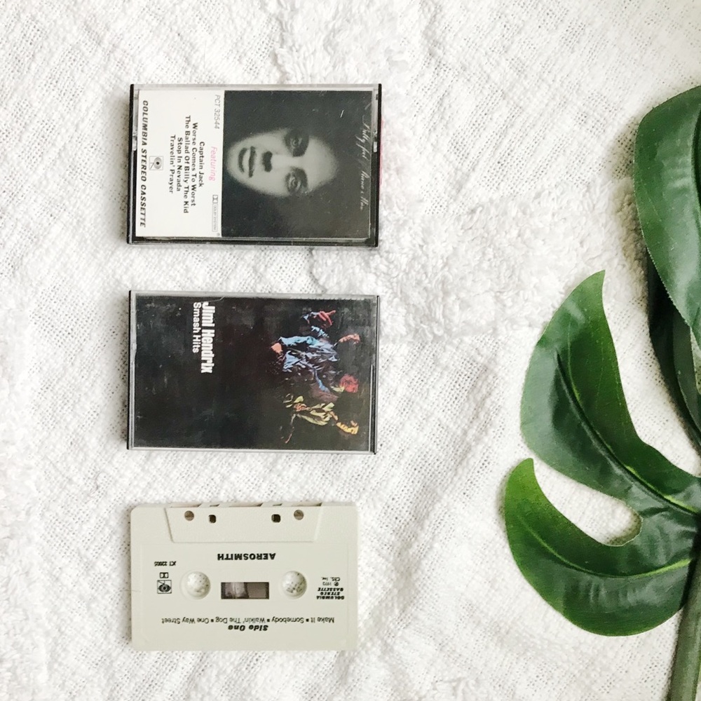 Vintage Cassette Tapes! 📻 Billy Joel, Hendrix